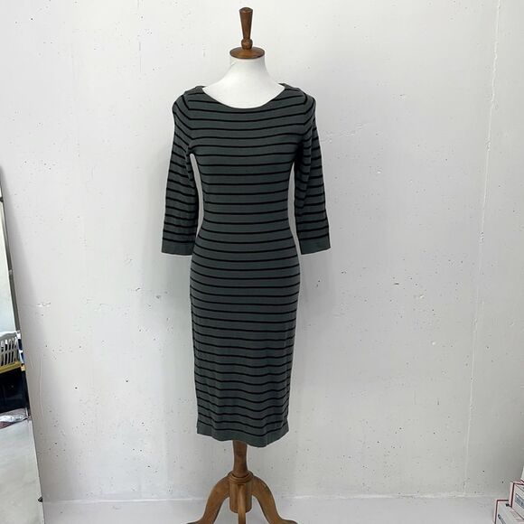 The Limited green and black midi dress small - Picture 1 of 11